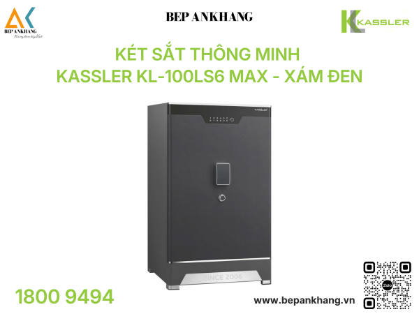 Két sắt thông minh Kassler KL-100LS6 Max - Xám Đen